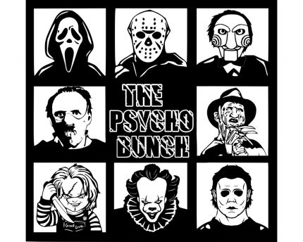 the psycho bunch svg