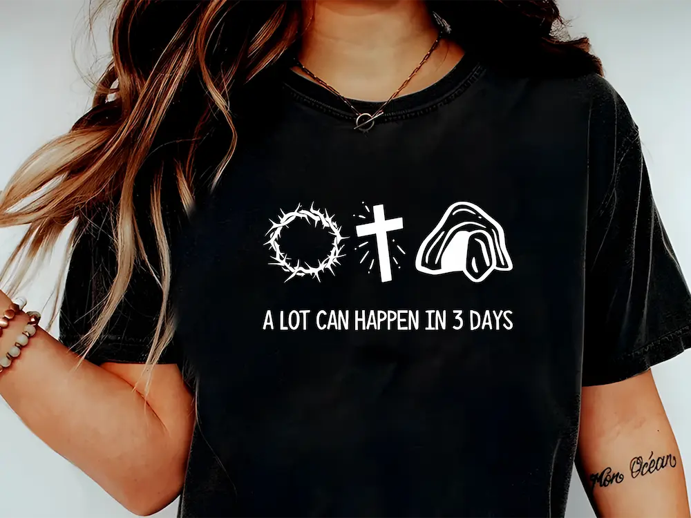 A Lot Can Happen in 3 Days SVG digital design mockup