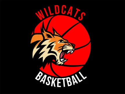 High-quality Wildcats Basketball SVG mascot design preview.